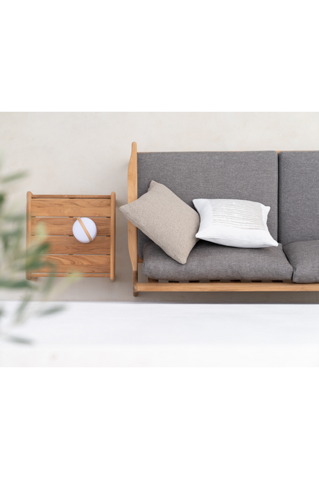 Teak Framed Outdoor Sofa – Jack – teak finish alternate view 12