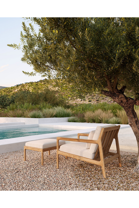 Teak Framed Outdoor Lounge Chair | Ethnicraft Jack | Oroa.com