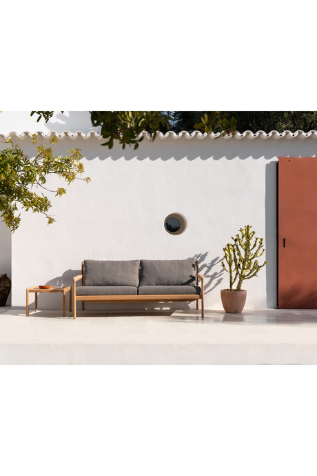 Teak Framed Outdoor Sofa – Jack – teak finish alternate view 16