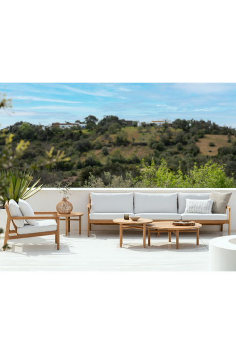 Teak 3+ Seater Outdoor Sofa – Jack – teak finish alternate view 20