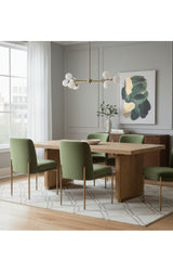 Modern European furniture - Chamfered Edge Oak Dining Table - www.oroa.com