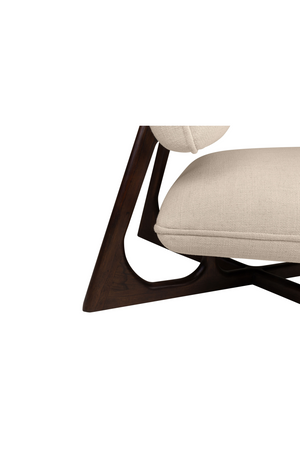 Beige Upholstered Lounge Chair | Versmissen Londa | Oroa.com