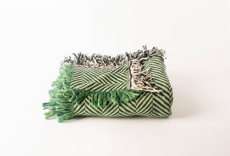 Henry — Verbena - Reversible Woven Blanket with Fringe