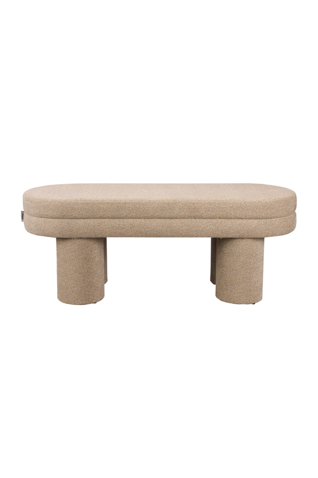 Bouclé Upholstered Bench | Dutchbone Fern | OROA.com
