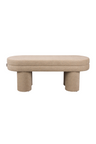 Bouclé Upholstered Bench | Dutchbone Fern | OROA.com
