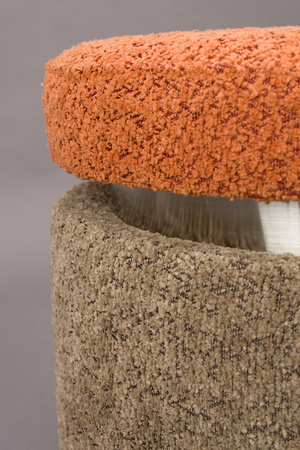 Two-Toned Boucle Stool | Dutchbone Sen | Oroa.com