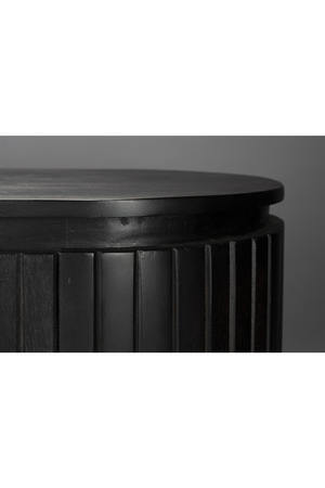 Black Wooden Oval Cabinet | Dutchbone Kenji | OROA.com