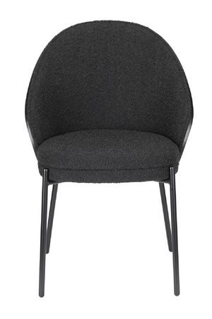 Black Bouclé Dining Chair | Dutchbone Rodin | OROA.com