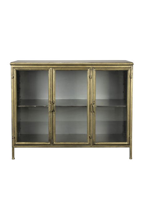 Antique Brass 3-Door Sideboard | Dutchbone Gertlush | OROA.com