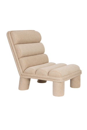 Bouclé Channeled Lounge Chair | Dutchbone Fern | OROA.com
