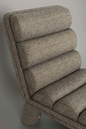 Bouclé Channeled Lounge Chair | Dutchbone Fern | OROA.com
