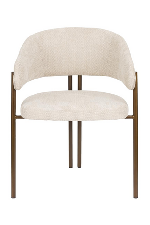 Bouclé Curved Dining Chairs (2) | Dutchbone Naida| OROA.com
