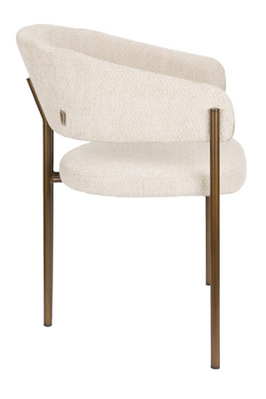 Bouclé Curved Dining Chairs (2) | Dutchbone Naida| OROA.com
