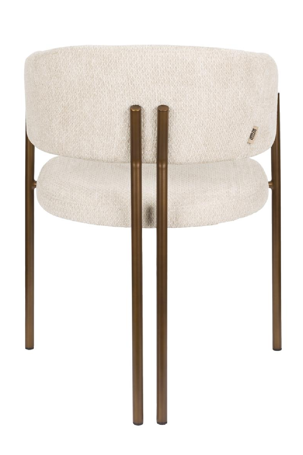 Bouclé Curved Dining Chairs (2) | Dutchbone Naida| OROA.com
