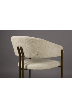 Bouclé Curved Dining Chairs (2) | Dutchbone Naida| OROA.com
