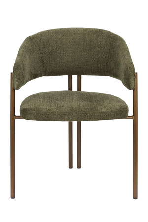 Bouclé Curved Dining Chairs (2) | Dutchbone Naida| OROA.com
