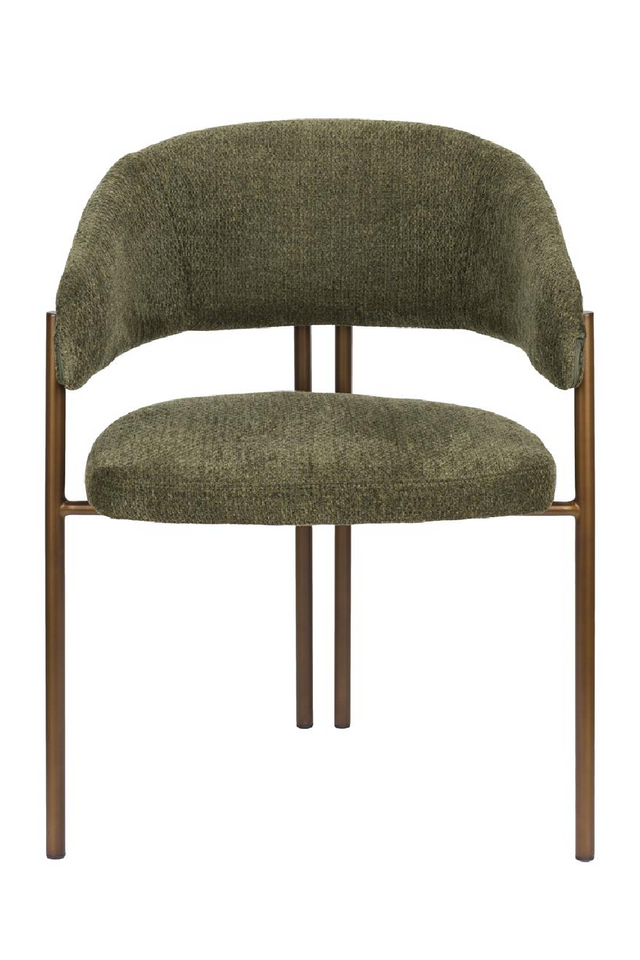 Bouclé Curved Dining Chairs (2) | Dutchbone Naida| OROA.com

