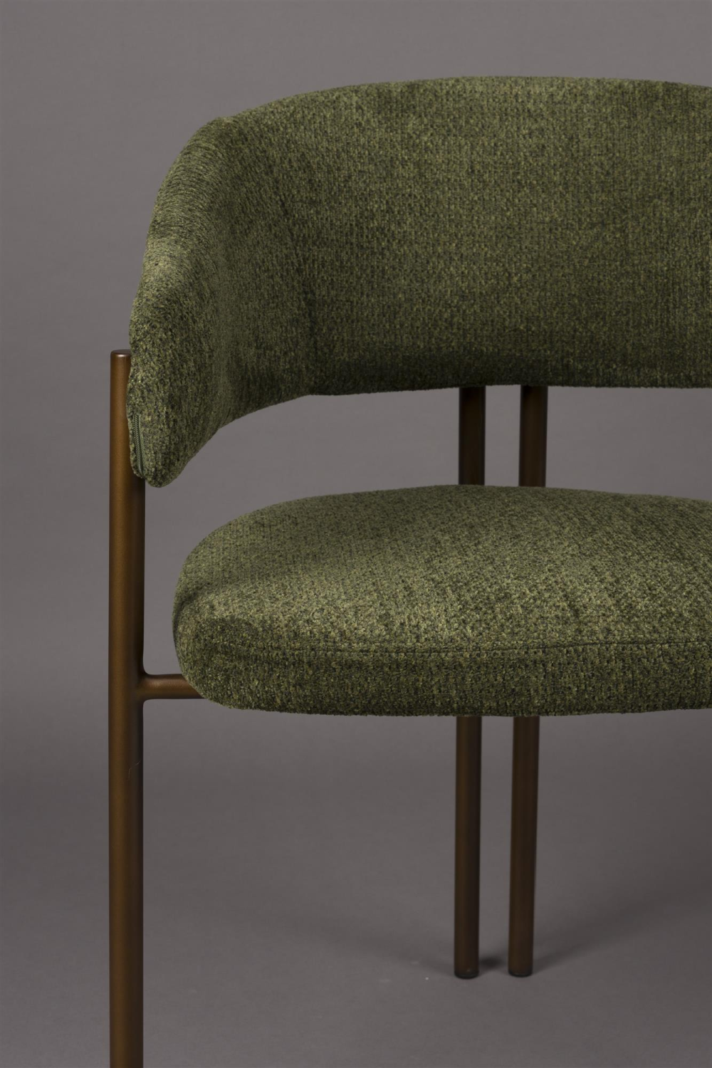 Bouclé Curved Dining Chairs (2) | Dutchbone Naida| OROA.com
