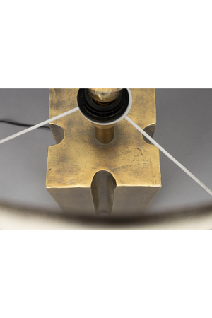 Gold Aluminium Table Lamp | Dutchbone Roc | OROA.com