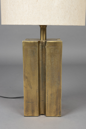 Gold Aluminium Table Lamp | Dutchbone Roc | OROA.com