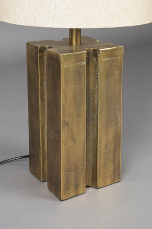 Gold Aluminium Table Lamp | Dutchbone Roc | OROA.com