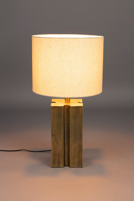 Gold Aluminium Table Lamp | Dutchbone Roc | OROA.com