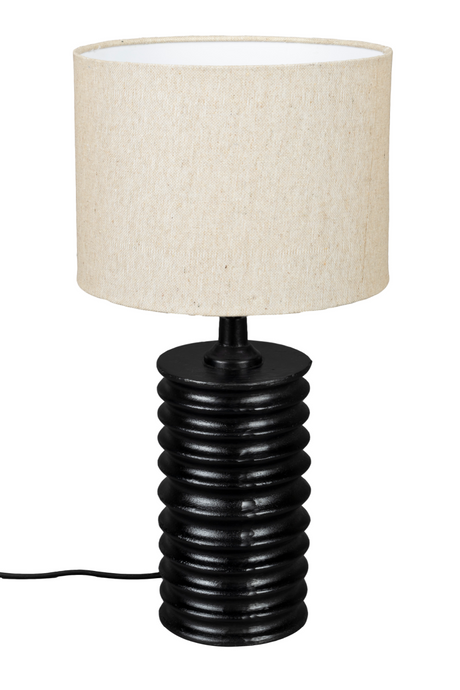 White Linen Table Lamp | Dutchbone Yalu | OROA.com