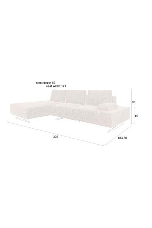 Mélange Upholstered Sofa | Dutchbone Shelly | OROA.com