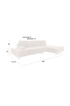 Mélange Upholstered Sofa | Dutchbone Shelly | OROA.com