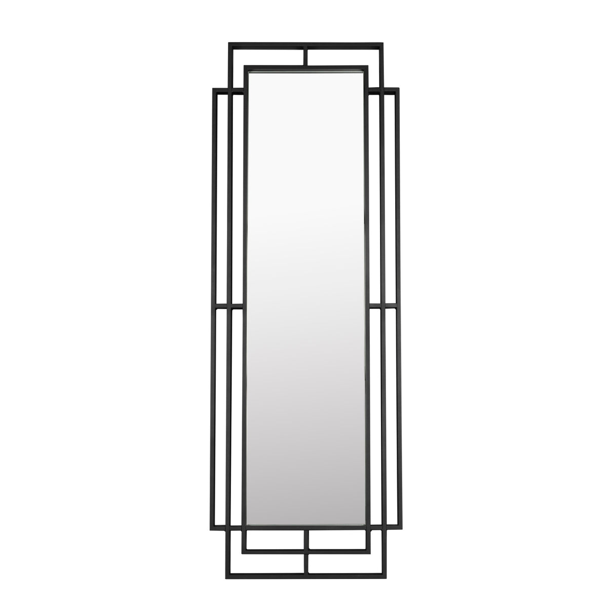   Black Metal Framed Mirror | Oroa.com