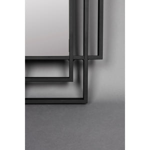   Black Metal Framed Mirror | Oroa.com