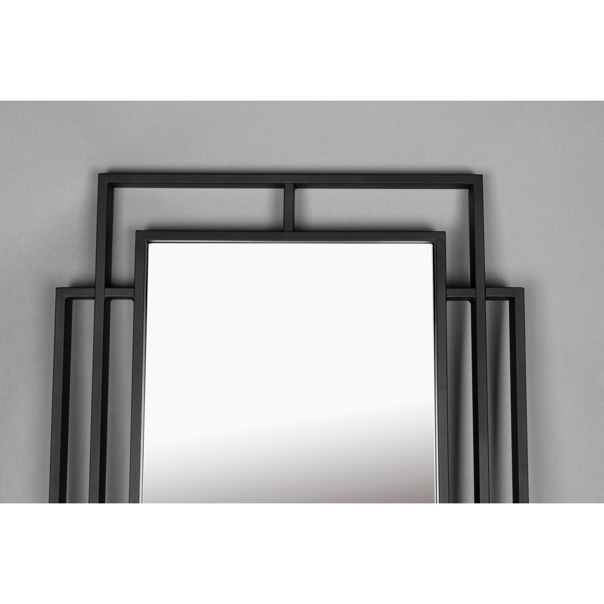   Black Metal Framed Mirror | Oroa.com