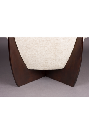 Beige Bouclé Lounge Chair | Dutchbone Emilius | OROA.com