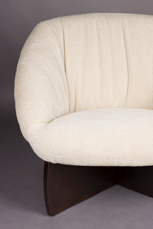 Beige Bouclé Lounge Chair | Dutchbone Emilius | OROA.com
