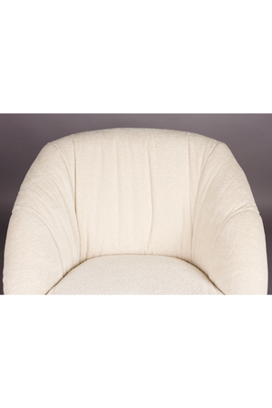 Beige Bouclé Lounge Chair | Dutchbone Emilius | OROA.com