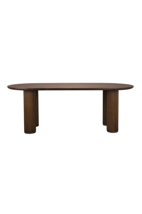 Brown Oak Dining Table | Dutchbone Dean | OROA.com