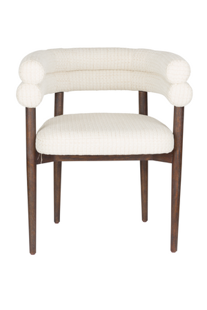 Off-White Curved Dining Chair | Dutchbone Sela | OROA.com