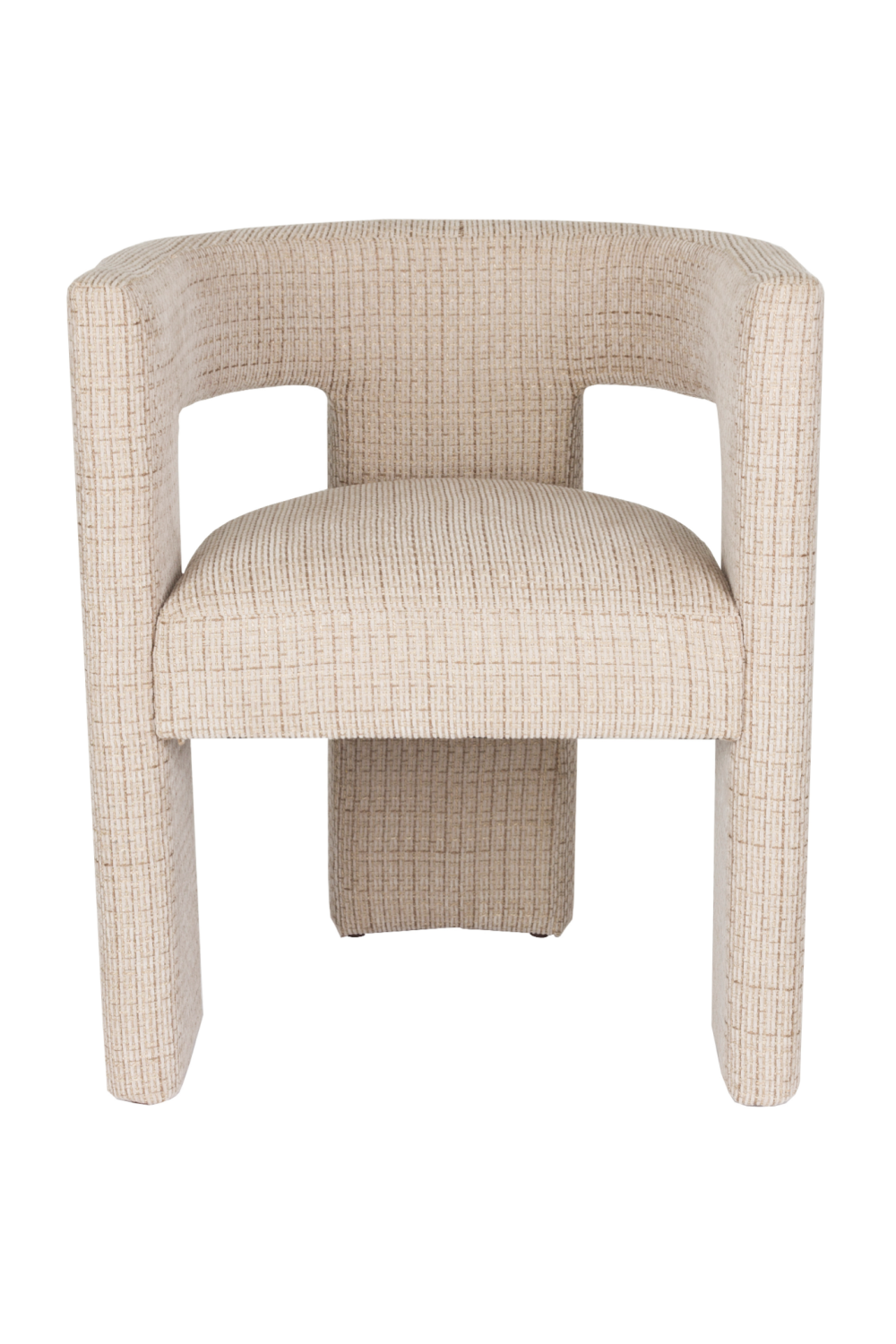 Beige Woven Design Dining Chair | Dutchbone Medina | OROA.com