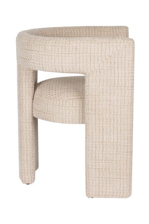 Beige Woven Design Dining Chair | Dutchbone Medina | OROA.com