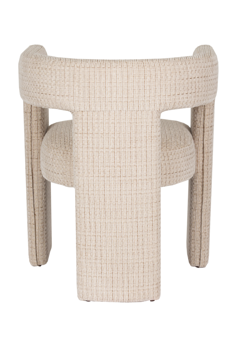Beige Woven Design Dining Chair | Dutchbone Medina | OROA.com