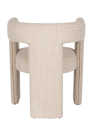 Beige Woven Design Dining Chair | Dutchbone Medina | OROA.com