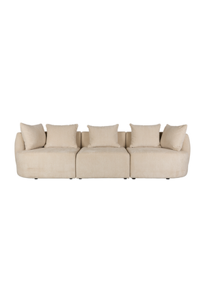 Woven Fabric 3-Seater Sofa | Dutchbone Rocca | OROA.com