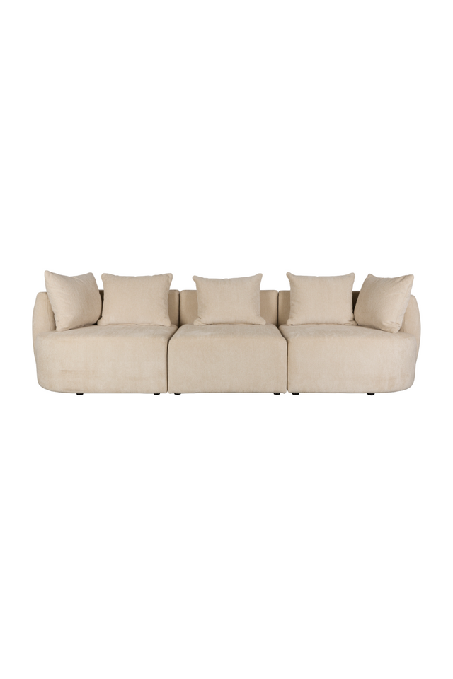 Woven Fabric 3-Seater Sofa | Dutchbone Rocca | OROA.com