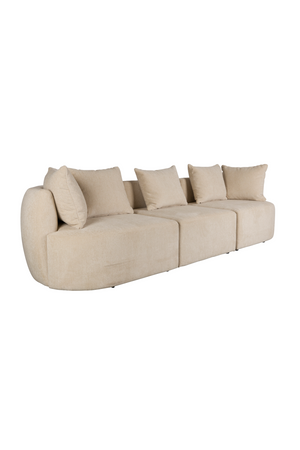 Woven Fabric 3-Seater Sofa | Dutchbone Rocca | OROA.com