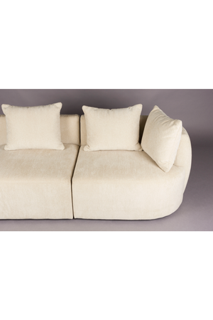 Woven Fabric 3-Seater Sofa | Dutchbone Rocca | OROA.com