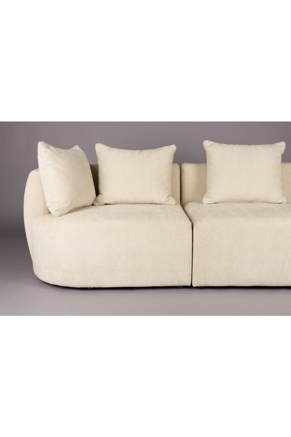 Woven Fabric 3-Seater Sofa | Dutchbone Rocca | OROA.com