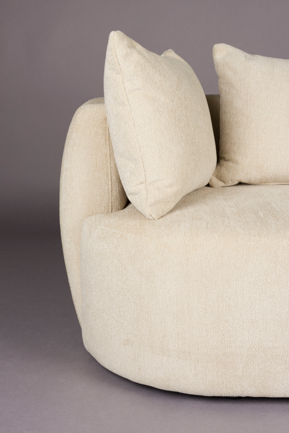 Woven Fabric 3-Seater Sofa | Dutchbone Rocca | OROA.com