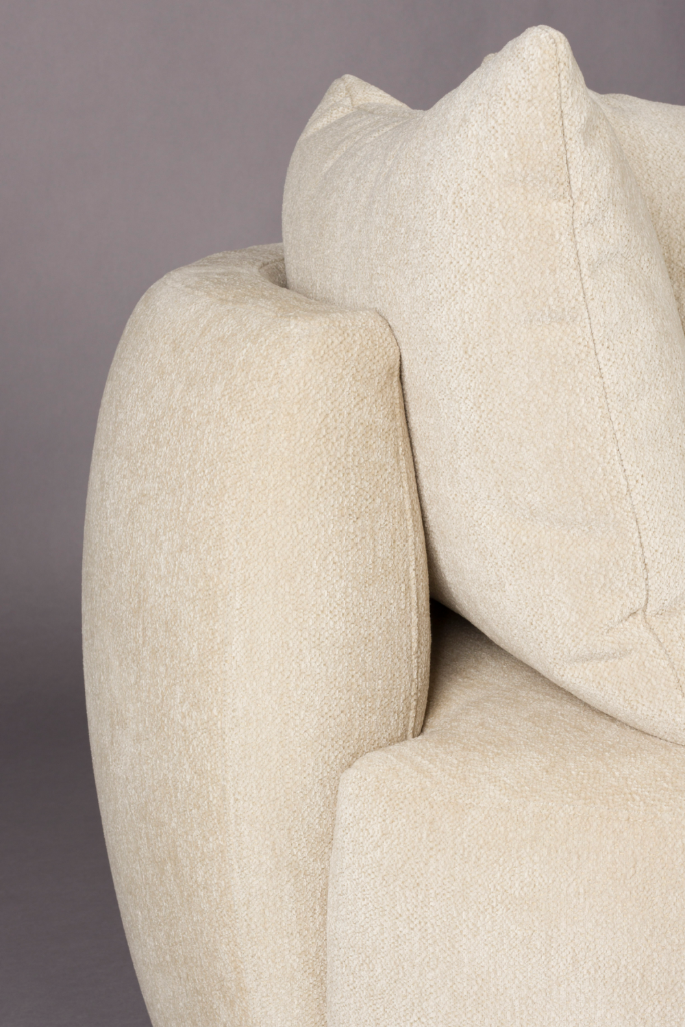 Woven Fabric 3-Seater Sofa | Dutchbone Rocca | OROA.com