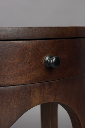 Semi-Circle 1-Drawer Side Table | Dutchbone Belvedere | OROA.com