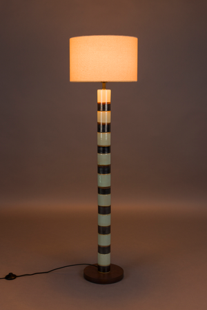 Cotton Shade Floor Lamp | Dutchbone Vertigo | OROA.com